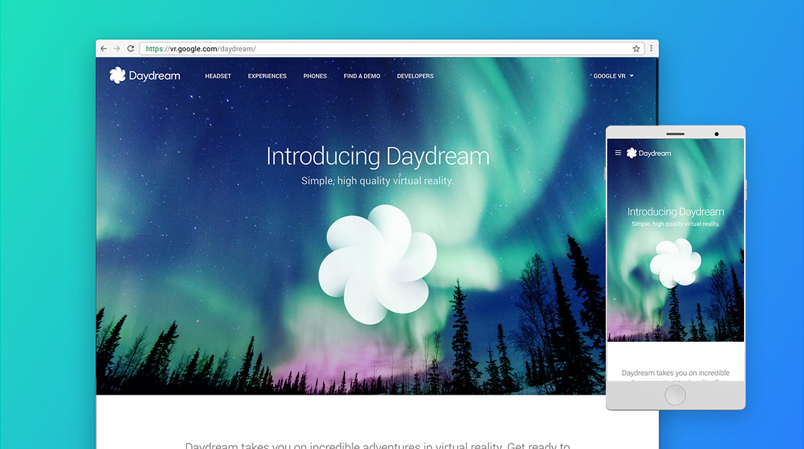 daydream site vr